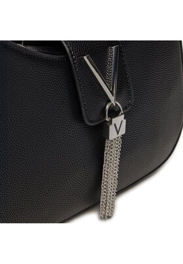 VALENTINO - Valentino Torebka Divina VBS1R417G Czarny. Kolor: czarny. Materiał: skórzane