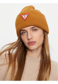 Guess Czapka AW5234 VIS01 Brązowy. Kolor: brązowy. Materiał: materiał, wiskoza