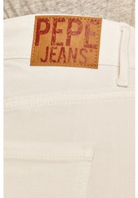 Pepe Jeans - Szorty Archive. Okazja: na co dzień. Kolor: biały. Materiał: bawełna, poliester, materiał, elastan. Wzór: gładki. Styl: casual #3