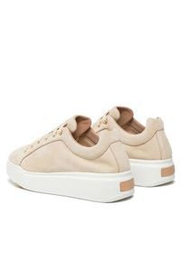 Max Mara Sneakersy Maxisf 24147610916 Beżowy. Kolor: beżowy. Materiał: zamsz, skóra #3