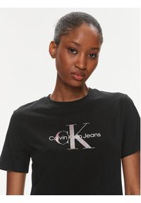 Calvin Klein Jeans T-Shirt Diffused Monologo J20J223264 Czarny Regular Fit. Kolor: czarny. Materiał: bawełna