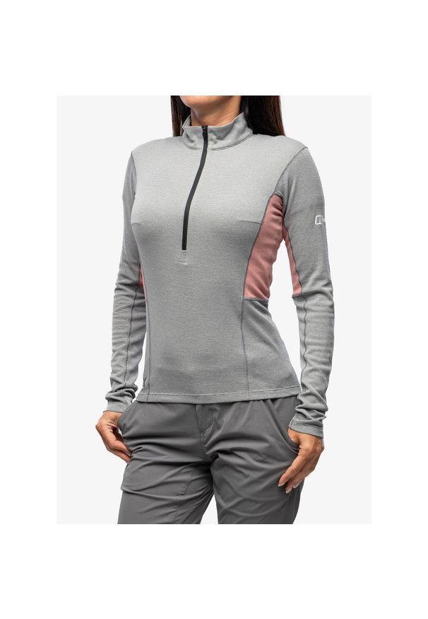 Bluza damska Berghaus MTN Guide LS HZ. Kolor: szary. Sezon: zima. Sport: narciarstwo