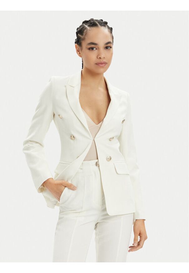 Marciano Guess Marynarka Martina 4GGN14 7158A Écru Blazer Fit. Materiał: lyocell