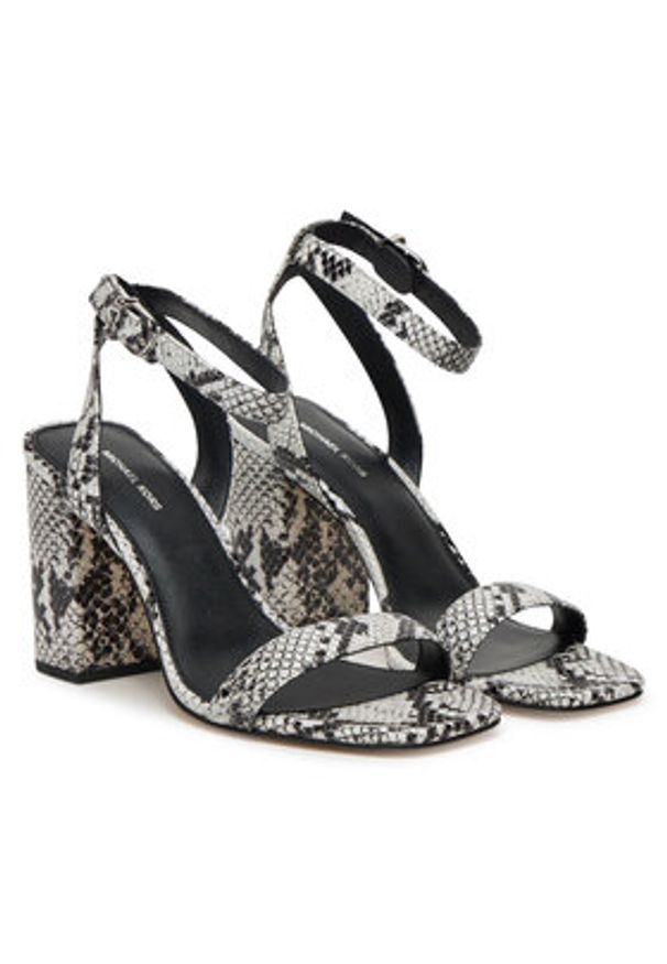 MICHAEL Michael Kors Sandały Merriam 40S5MMHS1E Szary. Kolor: szary. Materiał: skóra