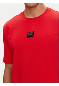Hugo T-Shirt Diragolino_Gel 50528171 Czerwony Regular Fit. Kolor: czerwony. Materiał: bawełna #3