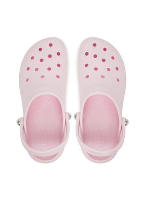 Crocs Klapki Classic Platform Pearl Clog 211231 Różowy. Kolor: różowy. Obcas: na platformie