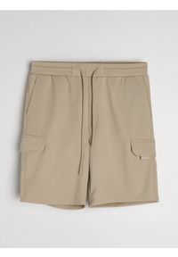 Sinsay - Szorty slim cargo - beżowy. Kolor: beżowy #1