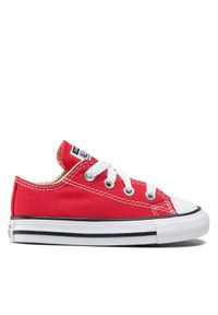 Converse Trampki Inf Chuck Taylor All Star Ox 7J236C Czerwony. Kolor: czerwony. Materiał: materiał