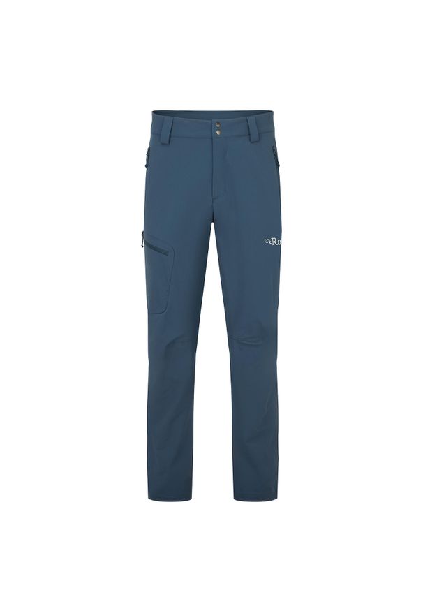 Spodnie softshellowe męskie Rab Men's Incline Pants. Kolor: niebieski. Sport: turystyka piesza