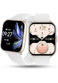 Rubicon - Zegarek damski SMARTWATCH RUBICON złoty biały. Rodzaj zegarka: smartwatch. Kolor: biały, wielokolorowy, złoty