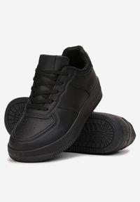 Born2be - Czarne Sneakersy Sznurowane Finos. Wysokość cholewki: przed kostkę. Kolor: czarny. Materiał: materiał. Szerokość cholewki: normalna #5