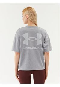 Under Armour T-Shirt Ua W Logo Lc Oversized Hw Ss 1379948 Szary Loose Fit. Kolor: szary. Materiał: bawełna #5
