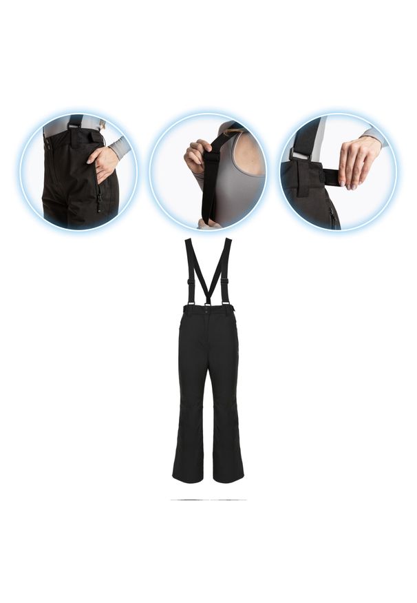 Spodnie narciarskie damskie KADVA Edge X Pants. Kolor: czarny. Sezon: zima. Sport: narciarstwo