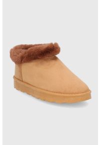 Answear Lab Śniegowce kolor brązowy. Nosek buta: okrągły. Kolor: brązowy. Materiał: guma. Styl: wakacyjny #5