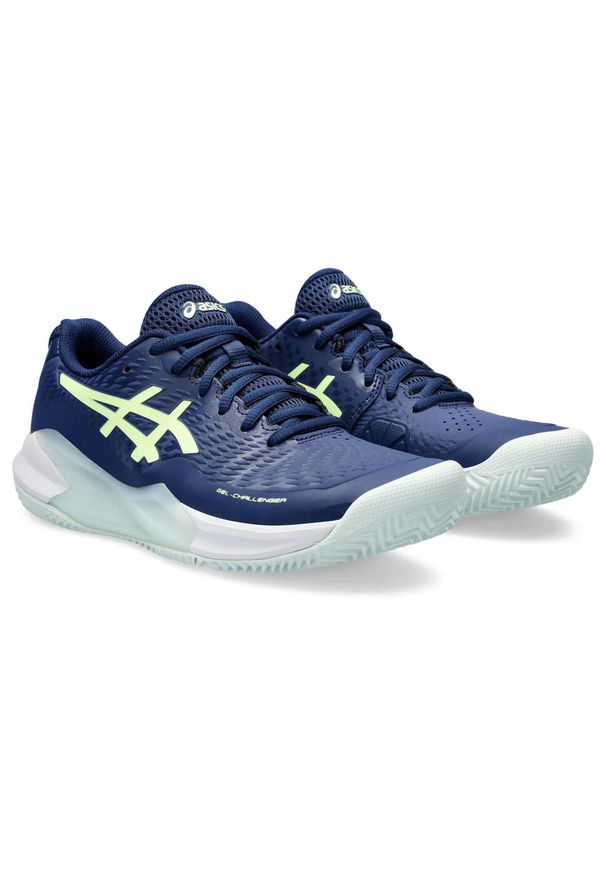 Buty tenisowe damskie Asics Gel Challenger 14 Clay. Kolor: żółty, wielokolorowy, niebieski. Sport: tenis