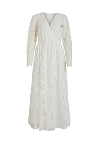 Vila Sukienka wieczorowa Wedy 14083840 Biały Regular Fit. Kolor: biały. Materiał: syntetyk. Styl: wizytowy #3