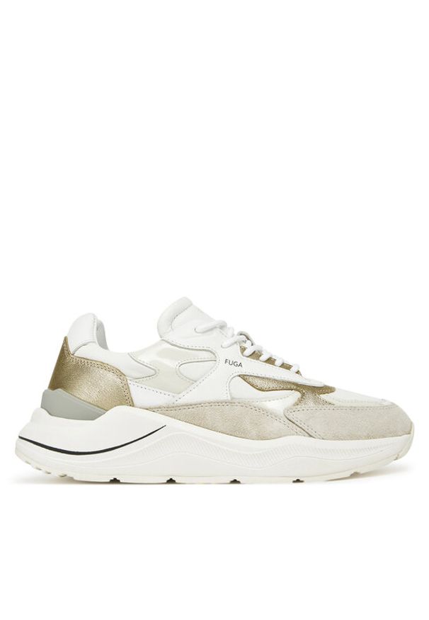 D.A.T.E. Sneakersy Fuga W421-FG-LM Beżowy. Kolor: beżowy. Materiał: zamsz, skóra