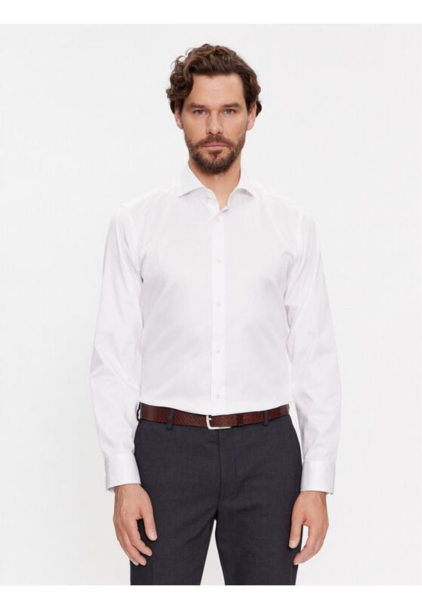 JOOP! Koszula 30034392 Biały Slim Fit. Kolor: biały