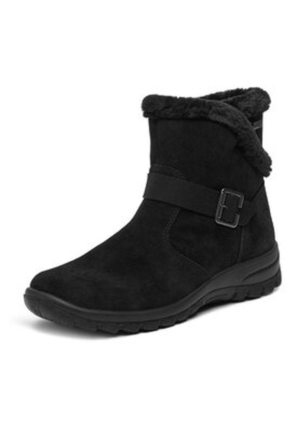 Rieker Botki CEO-L7179-00 Czarny. Kolor: czarny. Materiał: skóra, zamsz