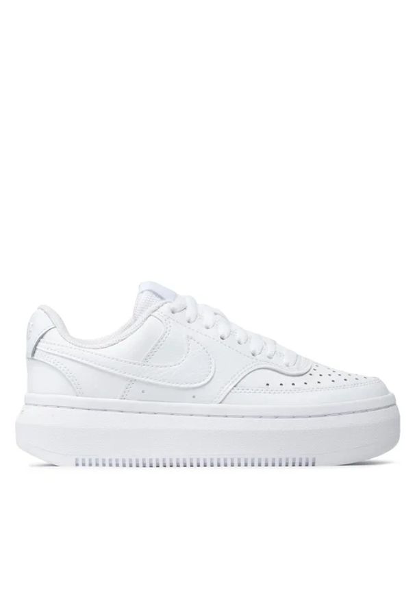 Nike W NIKE COURT VISION ALTA LTR Sneakersy damskie. Okazja: na co dzień. Kolor: biały. Materiał: jeans, skóra. Szerokość cholewki: normalna. Obcas: na platformie. Model: Nike Court