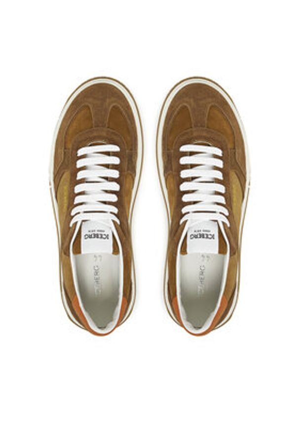 Iceberg Sneakersy IU172409 Brązowy. Kolor: brązowy. Materiał: skóra, zamsz