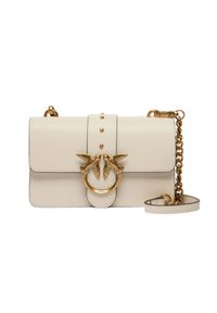 Pinko - PINKO Biała kopertówka Love One Mini St. Cl Vitello Seta. Kolor: biały. Wzór: aplikacja. Materiał: skórzane. Styl: wizytowy, elegancki #3