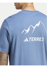 Adidas - adidas T-Shirt Terrex Graphic MTN 2.0 IM8354 Niebieski Regular Fit. Kolor: niebieski. Materiał: bawełna