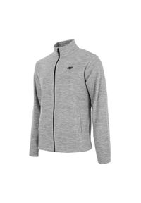 4f - Kurtka Męska SS23TFLEM052. Kolor: szary, wielokolorowy, brązowy. Sport: turystyka piesza #1