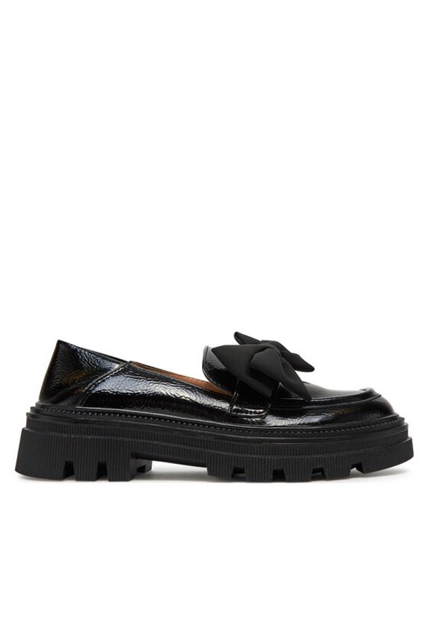 DeeZee Loafersy TYA56-J128 Czarny. Kolor: czarny. Materiał: skóra