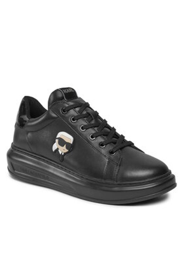 Karl Lagerfeld - KARL LAGERFELD Sneakersy KL52530N Czarny. Kolor: czarny. Materiał: skóra
