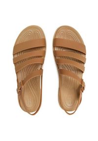 Crocs Sandały Tulum Sandal W 206107 Brązowy. Kolor: brązowy