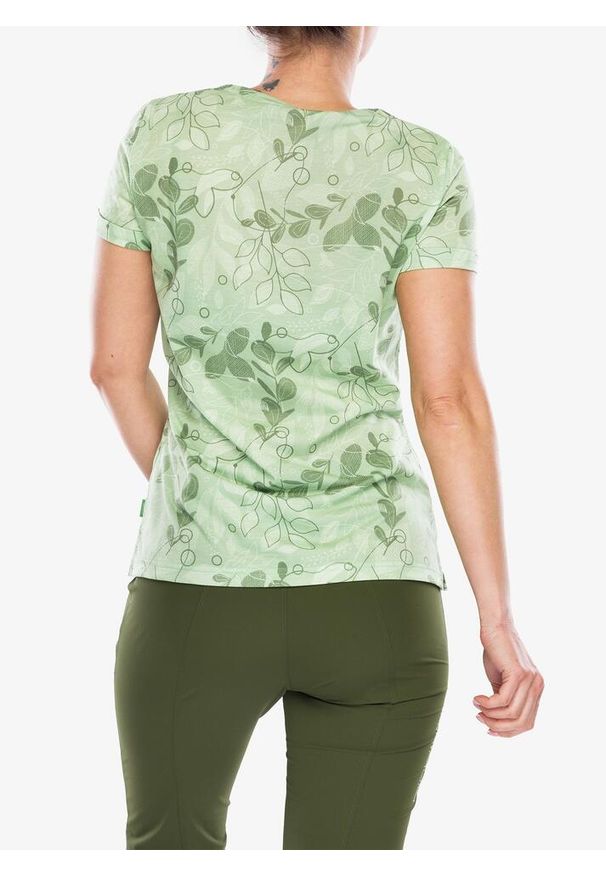 Koszulka szybkoschnąca damska Vaude Skomer AOP T-Shirt. Kolor: zielony