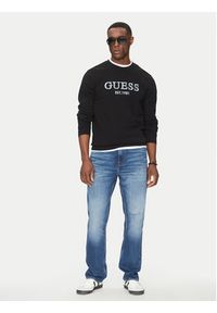 Guess Bluza M5GQ08 KCN01 Czarny Regular Fit. Kolor: czarny. Materiał: bawełna