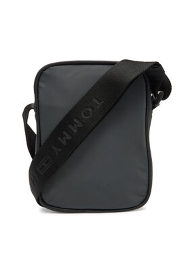 TOMMY HILFIGER - Tommy Hilfiger Saszetka Th Repreve Mini Reporter AM0AM13465 Szary. Kolor: szary. Materiał: materiał