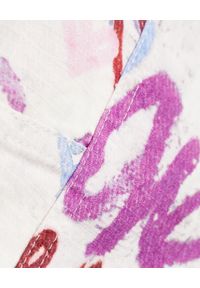 ISABEL MARANT - Spodnie z grafiką Enucie. Stan: podwyższony. Kolor: biały. Materiał: materiał. Długość: długie. Wzór: aplikacja, kolorowy #6