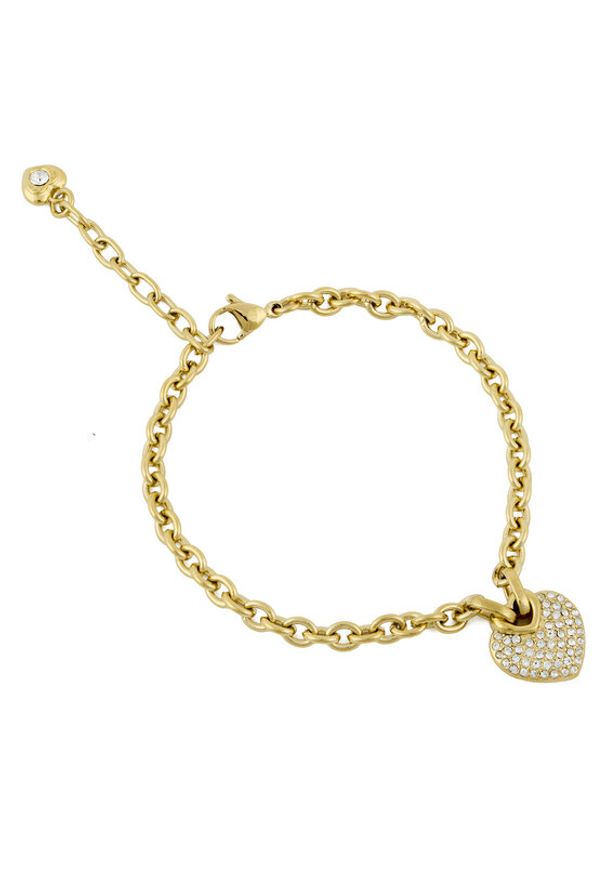 Guess Bransoletka JUBB05 214JW Złoty. Materiał: metalowe. Kolor: złoty