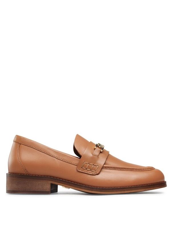 Gino Rossi - GINO ROSSI Loafersy WILMA-107783 Brązowy. Kolor: brązowy. Materiał: skóra