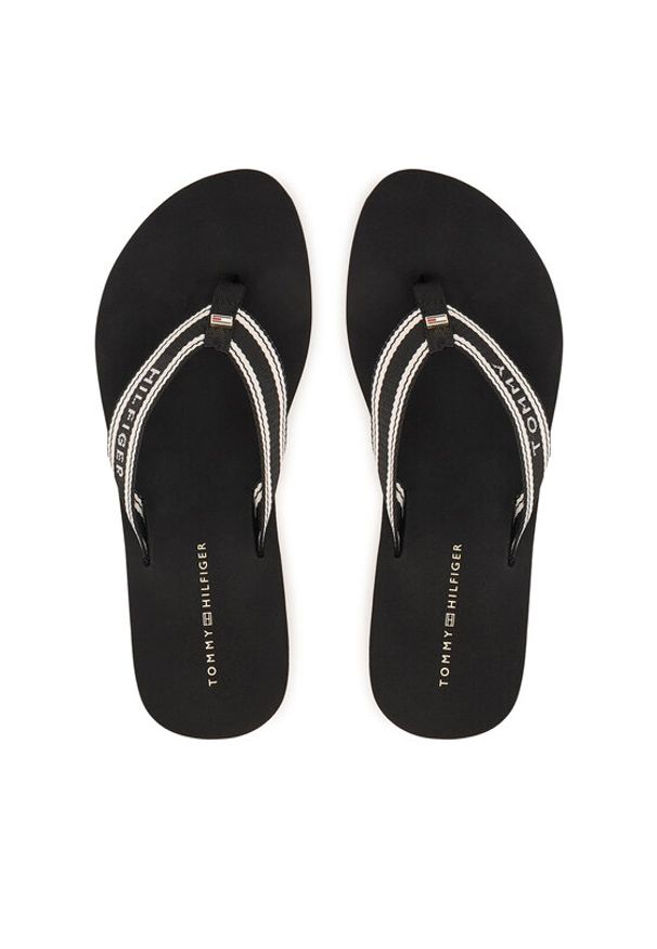 TOMMY HILFIGER - Tommy Hilfiger Japonki Flag FW0FW09195 Czarny. Kolor: czarny. Materiał: materiał