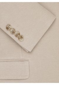 Pako Lorente - PAKO LORENTE – Beżowa marynarka z dzianiny. Kolor: beżowy, niebieski. Materiał: dzianina. Sezon: wiosna #2