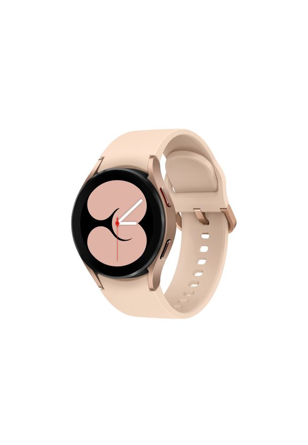 SAMSUNG - Smartwatch Samsung Galaxy Watch 4 40mm różowo-złoty (R860). Rodzaj zegarka: smartwatch. Kolor: różowy, wielokolorowy, złoty. Styl: klasyczny, elegancki, sportowy