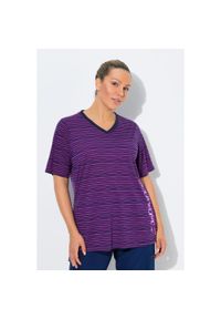 ULLA POPKEN - Damskie Koszulka funkcjonalna. Kolekcja: plus size. Kolor: różowy. Materiał: poliester, wiskoza, materiał #1