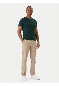 TOMMY HILFIGER - Tommy Hilfiger T-Shirt MW0MW10800 Zielony Slim Fit. Kolor: zielony. Materiał: bawełna #4