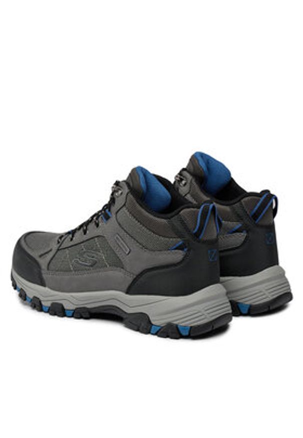 skechers - Skechers Trapery Selmen Melano 204477/GRY Szary. Kolor: szary. Materiał: materiał