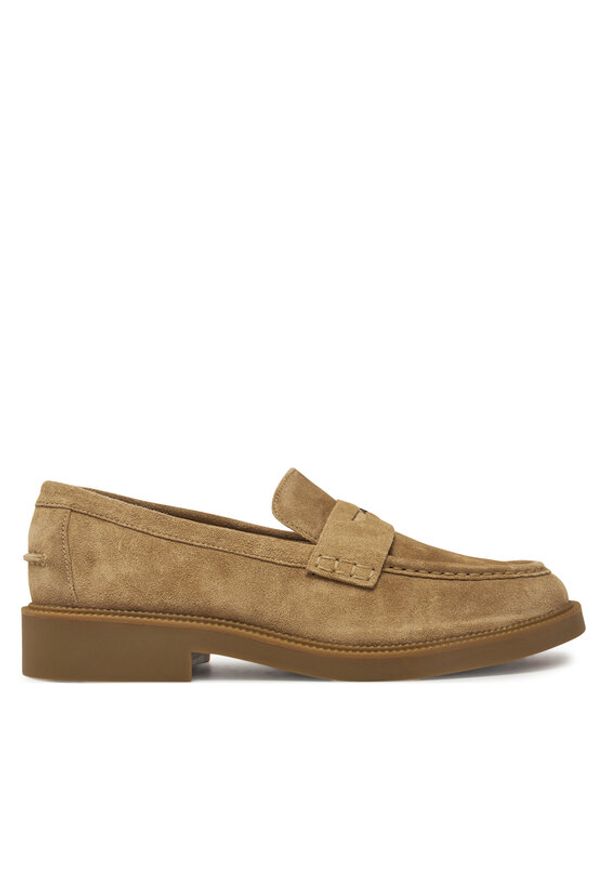 Michael Kors Lordsy Eden Loafer 40R5EDMS1S Beżowy. Kolor: beżowy. Materiał: skóra