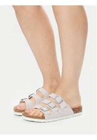 CRUZ Klapki Santa CR192185 Szary. Kolor: szary. Materiał: skóra #6