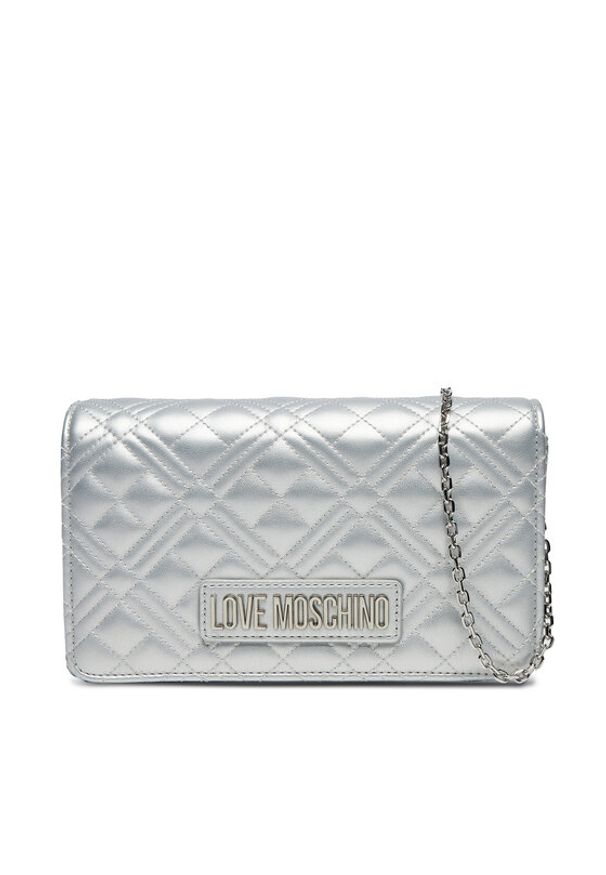 Love Moschino - LOVE MOSCHINO Torebka JC4079PP1MLA196B Srebrny. Kolor: srebrny. Materiał: skórzane