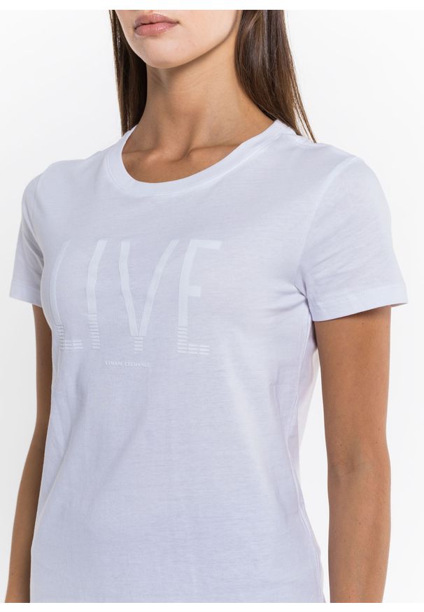 Koszulka damska Armani Exchange T-Shirt (6KYTGP YJ3RZ 1000). Kolor: biały