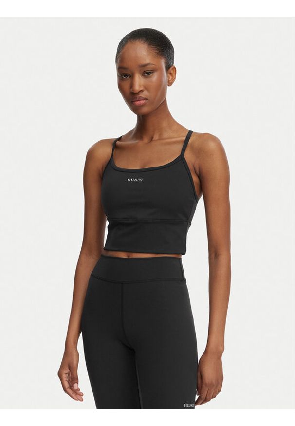 Guess Biustonosz top V6GP14 K3056 Czarny. Kolor: czarny. Materiał: syntetyk