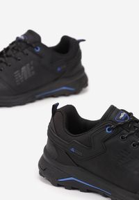 Born2be - Czarne Buty Sportowe Memenni. Wysokość cholewki: przed kostkę. Nosek buta: okrągły. Zapięcie: sznurówki. Kolor: czarny. Materiał: guma. Szerokość cholewki: normalna. Wzór: aplikacja #2