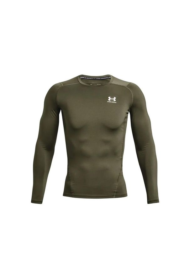 Koszulka sportowa męska Under Armour Ua Hg Armour Comp. Kolor: zielony. Długość rękawa: długi rękaw. Długość: długie. Sport: bieganie